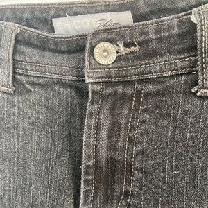 Women's Chico's Platinum Size 00 Reg Faded Black Jeans, Regular Fit